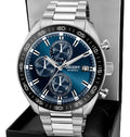 Relógio Orient Solartech Masculino Cronógrafo Azul Preto