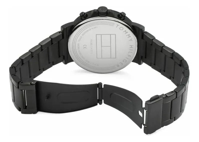 Relógio Tommy Hilfiger Homem Preto Aço Inoxidável