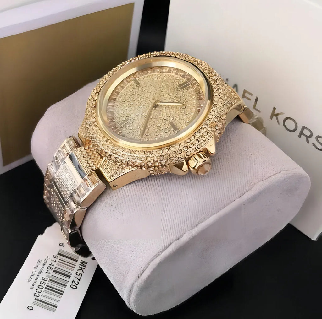 Relógio Michael Kors 100% Original Cravejado Em Pedra