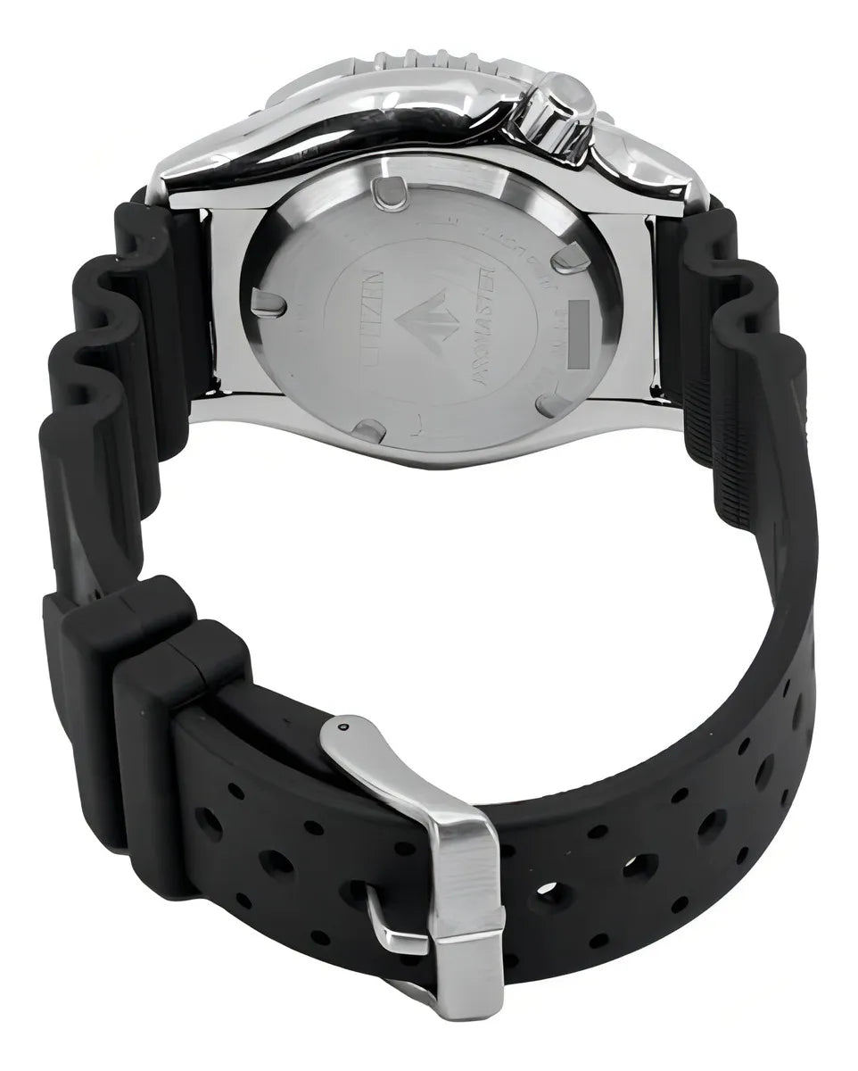 Relogio Citizen Promaster Automatico MarinE Aro Bezel Preto Vermelho
